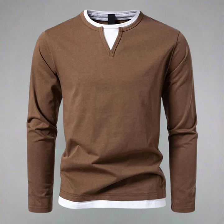 DEVIN | LONG-SLEEVE V-NECK SWEATER