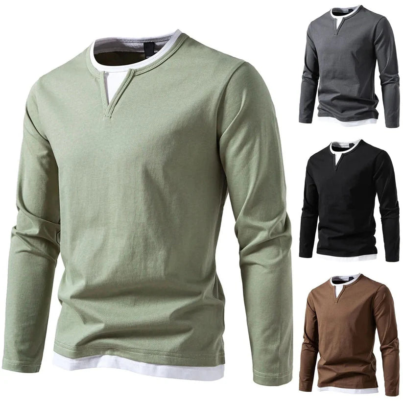 DEVIN | LONG-SLEEVE V-NECK SWEATER