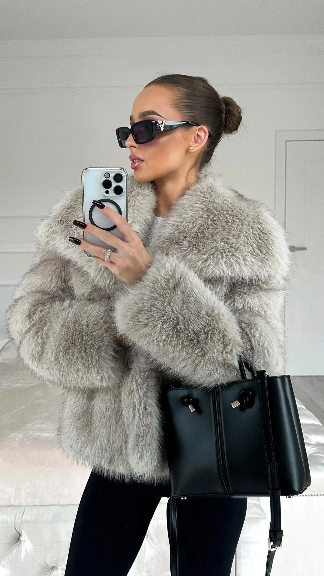 VIRGINIA |  LUXURY FAUX FUR COAT FOR ELEGANCE