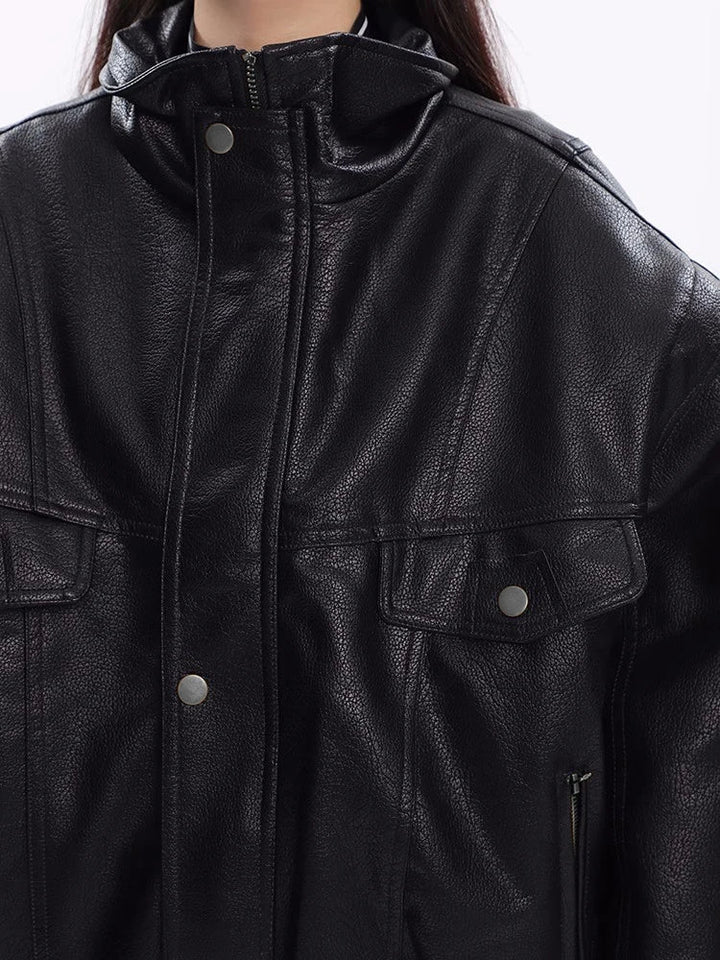 REA | LEATHER JACKET